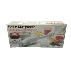 Vintage Braun MR72 Multipractic Hand Blender In Box Cib Used TESTED & WORKING